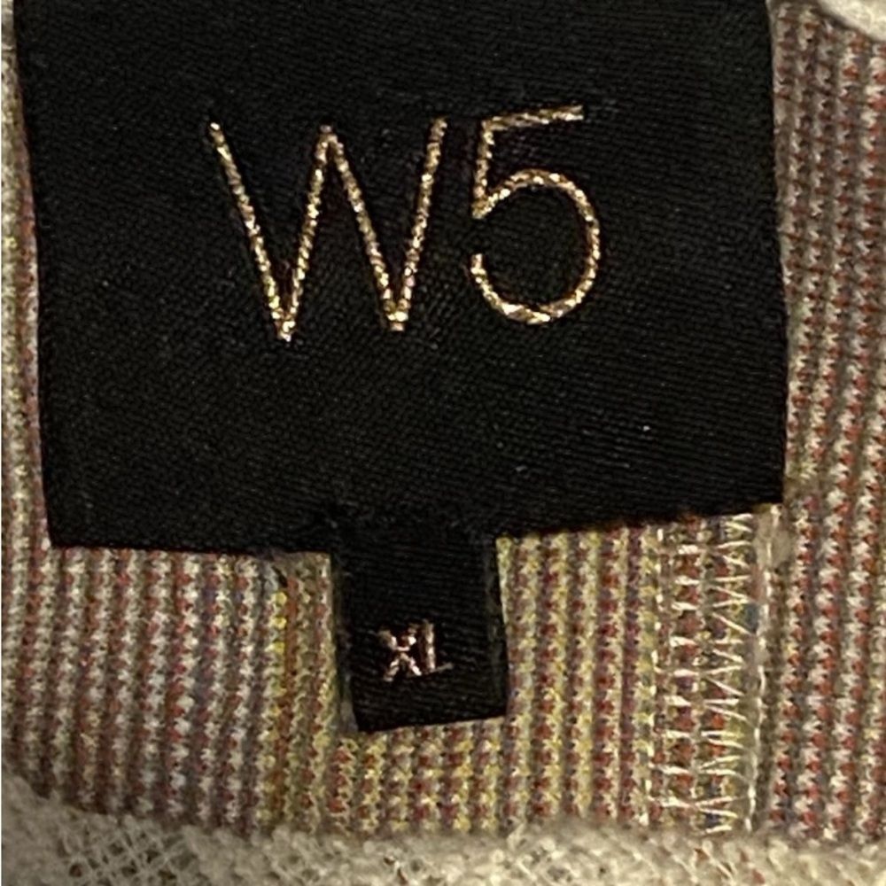 W5 Multicolor  XL  Striped Button Halter Tank Top - Picture 4 of 7